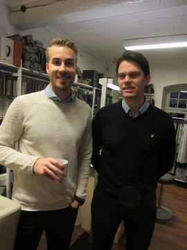 Daniel Theorin, Mittmedia, och Mattias Hugosson, Kontorscenter, tidigare lagkamrater i GIF